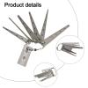 FACAIIO Stainless Steel Gap Gauge Set, 7 Tapered Feeler Gauges, 175 mm view 4