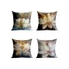 60 x 60 cm Dragonfly Flower Cushion Covers, Double-Sided Printed, Waterproof view 1