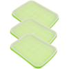 Housoutil 3-Pack Green Plastic Seedling Trays for Peas and Herbs view 1