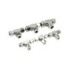 304 Stainless Steel 3-Way Double-Ferrule Tee Tube Connector, 1/8" to 1/2" and 3–18 mm (1/4" / 6.35 mm Tube OD) view 2