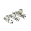 304 Stainless Steel 3-Way Double-Ferrule Tee Tube Connector, 1/8" to 1/2" and 3–18 mm (1/4" / 6.35 mm Tube OD) view 4