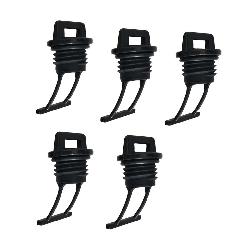 Healeved 5-Piece Nylon Kayak Drain Plugs, Threaded Boat Drain Stoppers, Easy to Remove, for Kayaks and Canoes