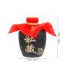 SHINEOFI Sealed Ceramic Schnapps Container with Tassel Closure view 2