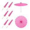 QUARKZMAN 6-Piece 16-Inch Paper Parasols, Rose Red view 1