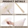 QUARKZMAN 6-Piece 16-Inch Paper Parasols, Rose Red view 3