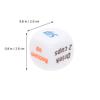 Mikinona 12-Pc. White Acrylic Drinking Game Dice, Portable, for Adult Parties, KTV and Bars, Random Color view 2