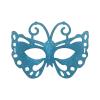 Carnival Half Mask with Powder, Light Blue, One Size view 1