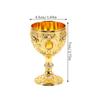Parliky 2-Piece Small Antique Tempered Glass Liqueur Glasses with Whiskey Motif, 30 ml view 2