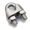 Marine-Grade DIN 741 Wire Rope Clamp, 304/316 Stainless Steel, M10, 4-Pack view 1