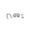 Marine-Grade DIN 741 Wire Rope Clamp, 304/316 Stainless Steel, M10, 4-Pack view 3