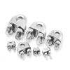 Marine-Grade DIN 741 Wire Rope Clamp, 304/316 Stainless Steel, M10, 4-Pack view 4