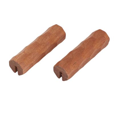 Plyisty 2-Piece Insulated Wooden Pan Handles for Camping and Grilling (Sapeli Wood Grain)