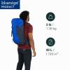 Osprey Kestrel LT 28L Men's Backpack - Lightweight Hiking & Travel Pack with Waterproof Rain Cover, Moss Green view 2