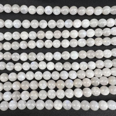 Moonstone Beads 8 mm, Approx. 46 Pieces on a 38 cm Strand