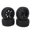 CFTGIW 4-Piece RC Off-Road Tires, 12 mm Hex, Black, 7-Hole, for 1/10 Scale Vehicles view 1