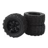 CFTGIW 4-Piece RC Off-Road Tires, 12 mm Hex, Black, 7-Hole, for 1/10 Scale Vehicles view 3