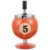 Automatic Billiard-Shaped Metal Ashtray with Lid view 1
