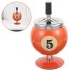 Automatic Billiard-Shaped Metal Ashtray with Lid view 3