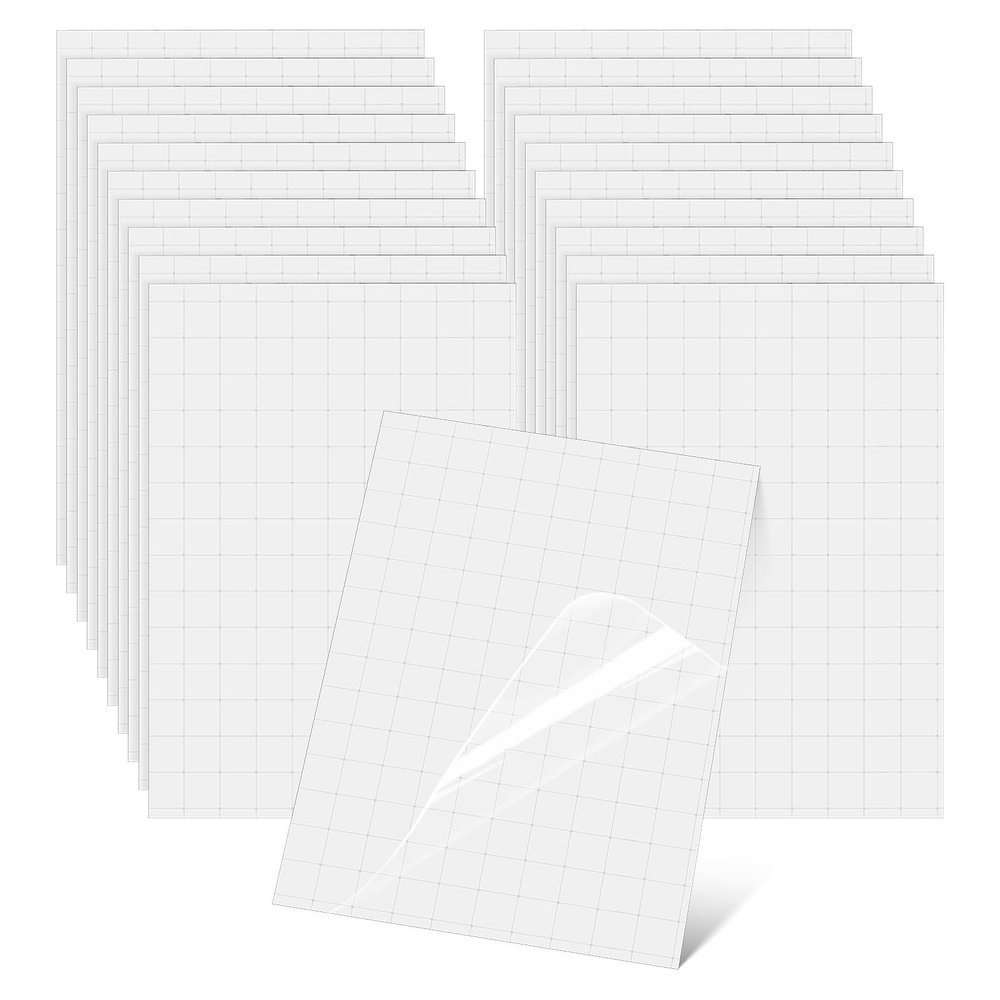 GRIRIW Self-Adhesive Laminating Sheets A6, 50 Sheets, Glossy Photo Sealing Films for Crafts and Archiving