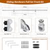 Heavy-Duty Sliding Ladder Hardware Kit, 100–600 cm Rails, Floor Wheels, Ladder Not Included view 2