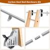 Heavy-Duty Sliding Ladder Hardware Kit, 100–600 cm Rails, Floor Wheels, Ladder Not Included view 3
