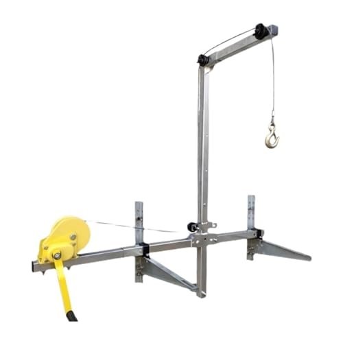 Air Conditioner Installation Lift Tools with Manual Cable Winch and Outdoor Unit Bracket