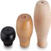 LwsCUiH Replacement Furniture Legs for Solid Wood Furniture, Round Cabinet Legs, Raised Legs, 4-Piece Set with Screws (20 mm/0.79 in, Original Wood Color) (Black, 40 mm/1.57 in) view 3