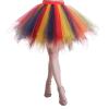 Women's Rainbow Tulle Skirt, Colorful Tutu, Rainbow and Parrot Costume, Clown Rainbow Skirt, Carnival 7 view 2