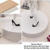 Mannequin Display Stand, Raised Stand for Bridal Shops with Sculptural Base, Black, 60 x 30 cm view 3