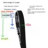Rubber Conveyor Belt, 3.5 mm Thick, Ribbed, PJ Models PJ550, PJ555, PJ556, PJ559, PJ560, 555 mm x 3, 559 mm x 9 view 2
