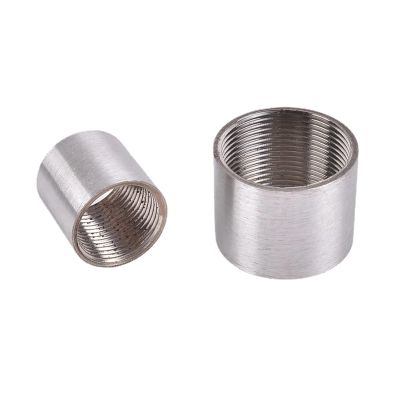 1/8 to 4 in BSPT Round Coupling Adapter, Female Thread, Stainless Steel