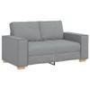 Iiaky Modern 2-Seater Fabric Sofa, Light Gray, 120 cm view 2
