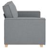 Iiaky Modern 2-Seater Fabric Sofa, Light Gray, 120 cm view 4