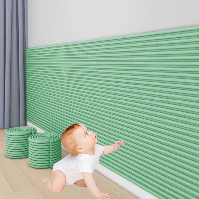 MTHGH Upholstered Wall Panels for Children's Rooms, 200 cm Self-Adhesive Wall Cushion, Headboard and Bed Wall Protection (010, 10 * 1000 cm)