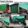 Green PVC Tarp 1.4 x 5 m, Waterproof, UV-Stabilized, with Eyelets view 4