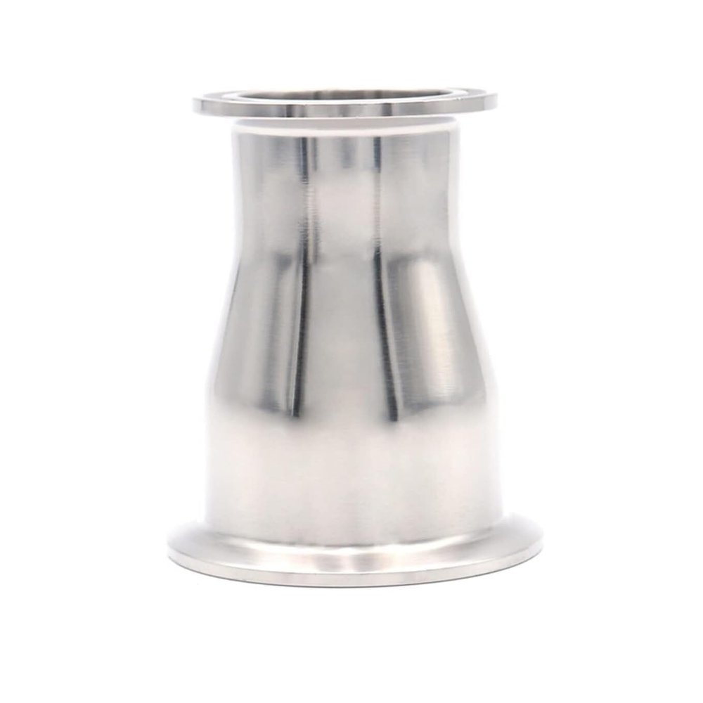 SUS304 Sanitary Stainless Steel Tri-Clamp Concentric Reducer, 1.5–4 in (50.5–119 mm)