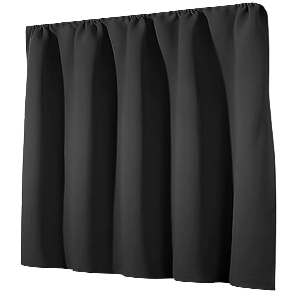 QINLIQIN Blackout Curtain, 176 x 270 cm, Black, 1-Piece Set