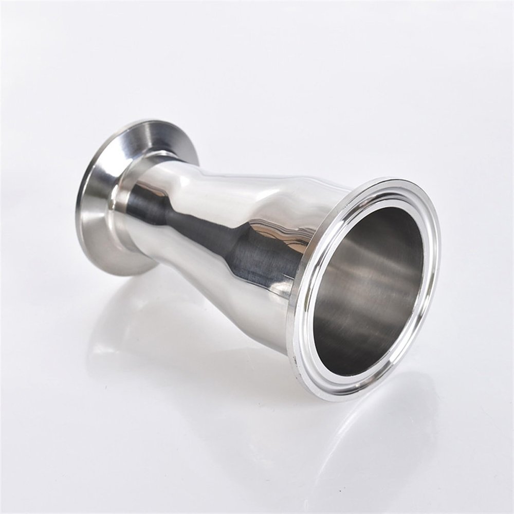 OD 45-102 SS304 Stainless Steel Tri-Clamp Reducer Fitting, Food-Grade Welded Reducer (51 mm x 63 mm)