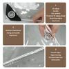 Transparent Waterproof PVC Tarp, 190 x 230 cm, UV-Stabilized view 4