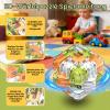 Coolden 3D Maze Ball Puzzle with Rolling Balls, Large Maze Cube, Yellow view 2