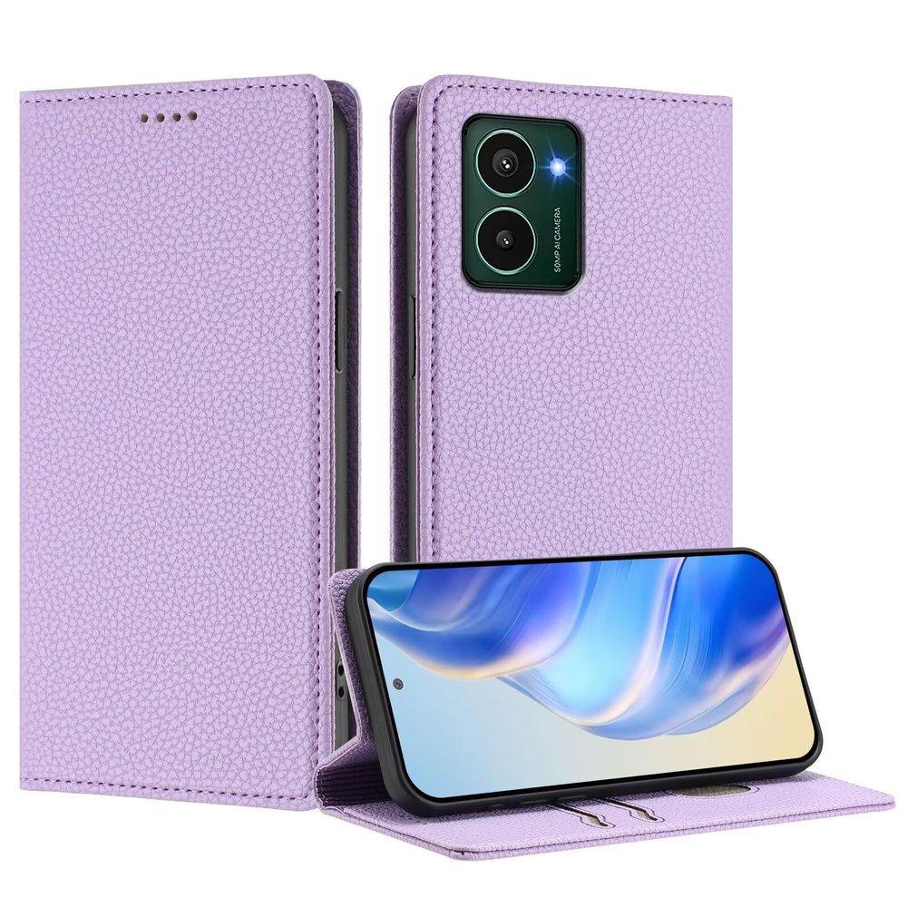 GoodcAcy Flip Wallet Case for Nokia HMD Pulse Plus, Purple