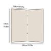 IMEITE Privacy Screen Room Divider, Decorative Retro Folding Screen, 200 × 180 cm view 2