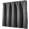 QINLIQIN Blackout Curtain for Tracks, 158 x 215 cm, Soft and Durable, Dark Gray, 1-Piece Set view 1
