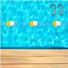 80 m Floating Pool Divider, Durable Swim Rope with 2 Hooks (95 meters) view 1