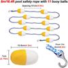 80 m Floating Pool Divider, Durable Swim Rope with 2 Hooks (95 meters) view 2