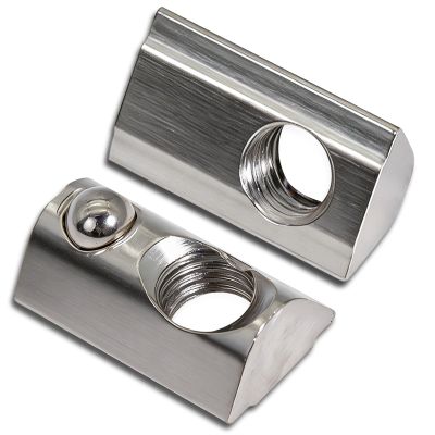 KINETOX 60-Piece M8 T-Nut Set with Spring Ball for 30-Series Aluminum Profiles