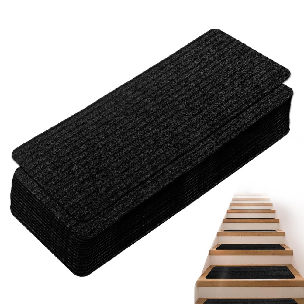 YNNHUDEEP Self-Adhesive Anti-Slip Stair Treads, 15-Pack