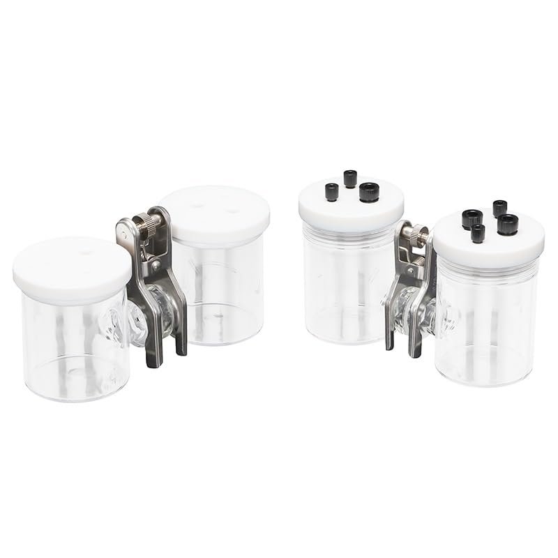 H-Type Electrolysis Cell with Replaceable Membrane, Unsealed Three-Electrode Borosilicate Glass Cell, 1 Set (100 mL)