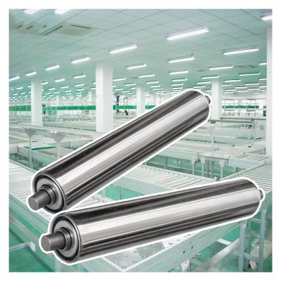 2-Piece Conveyor Belt Roller Set, 40-6-Inch Industrial Rollers