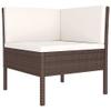 Mokuyary 6-Piece Brown PE Rattan Outdoor Lounge Set with Cushions view 3